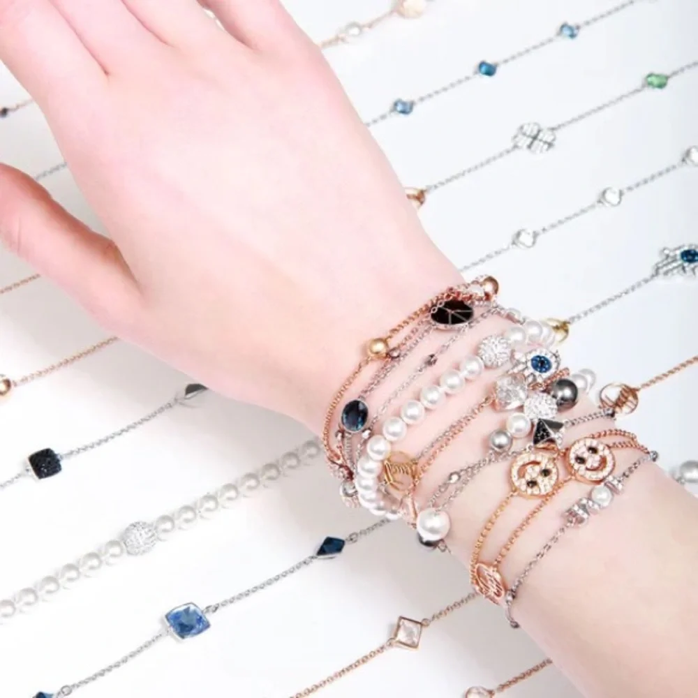 Swarovski Rose Gold Hexagon Remix Collection Bracelet Brand New - Picture 6 of 6